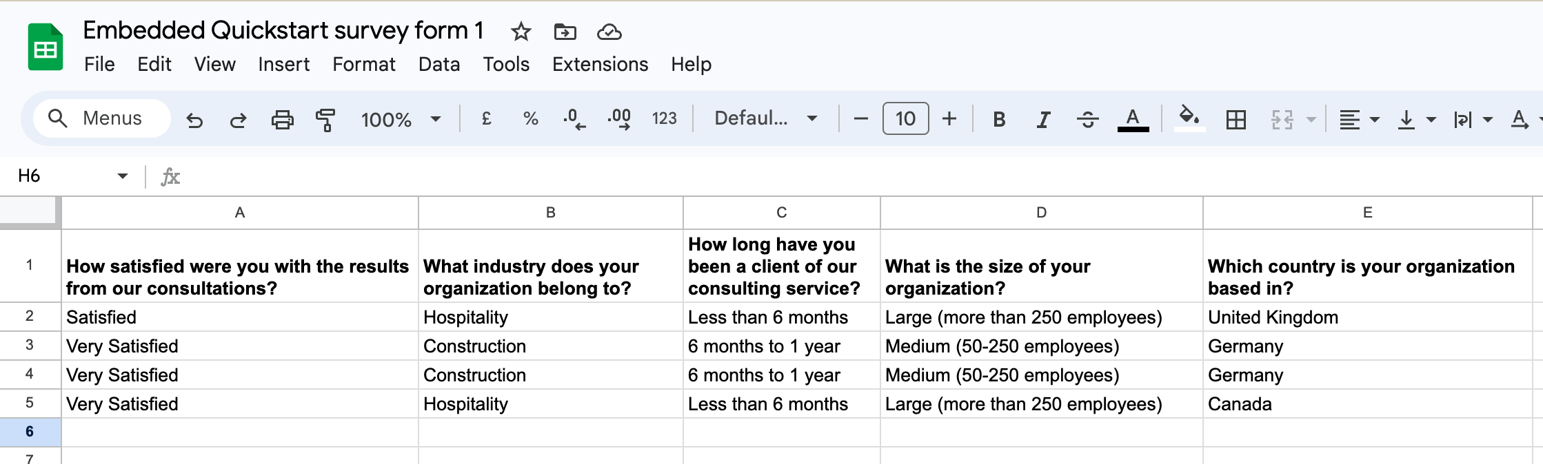 embedded-quickstart-survey-form-sheets