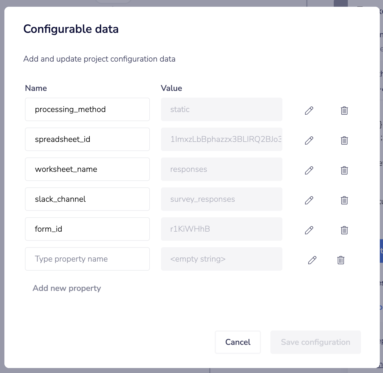 quickstart-project-config