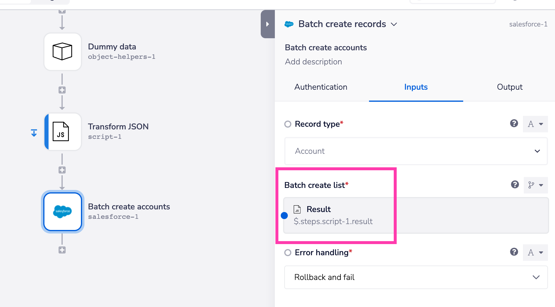 salesforce-batch-create-props-panel