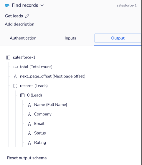 salesforce-find-records-output-schema