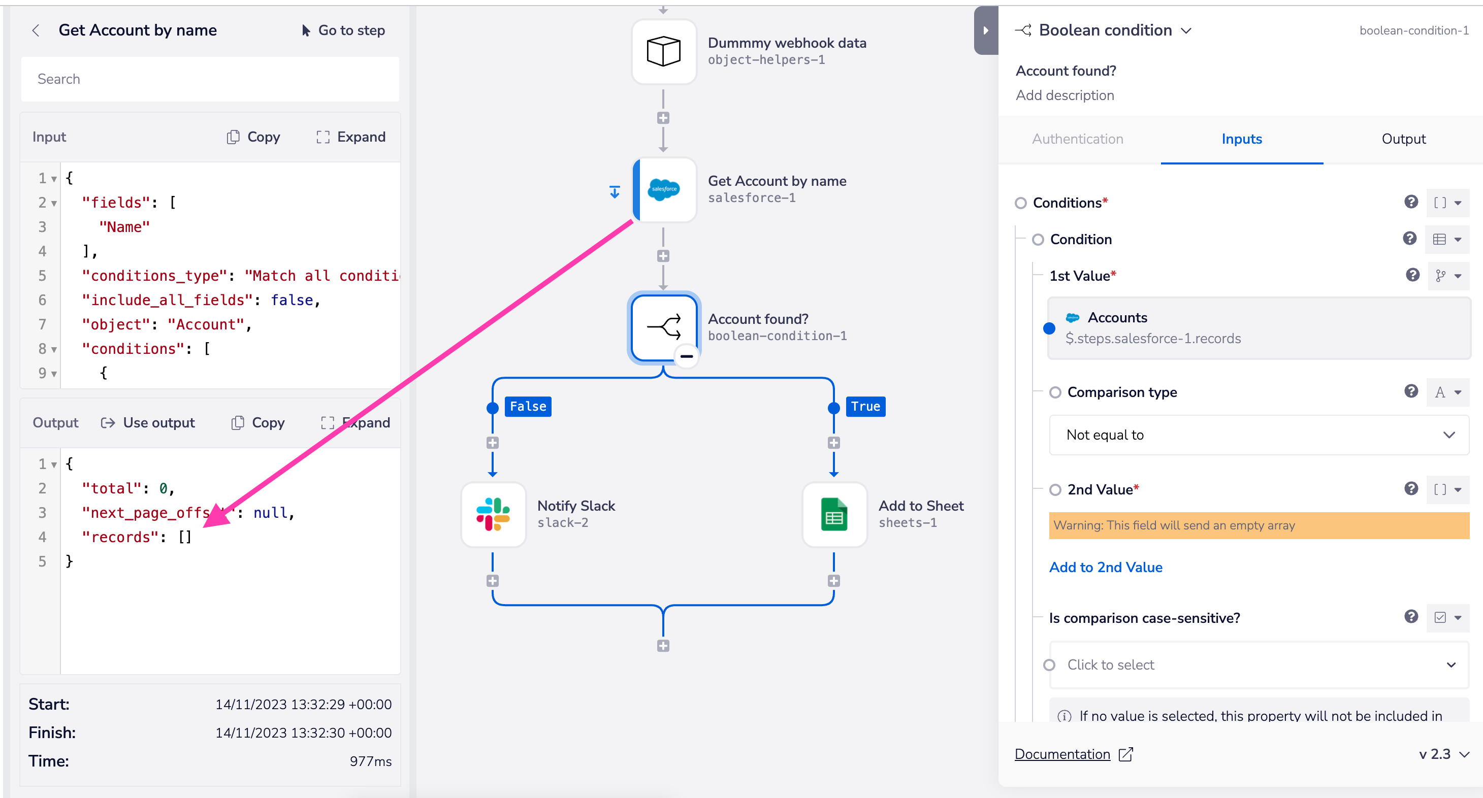 salesforce-returns-empty-array