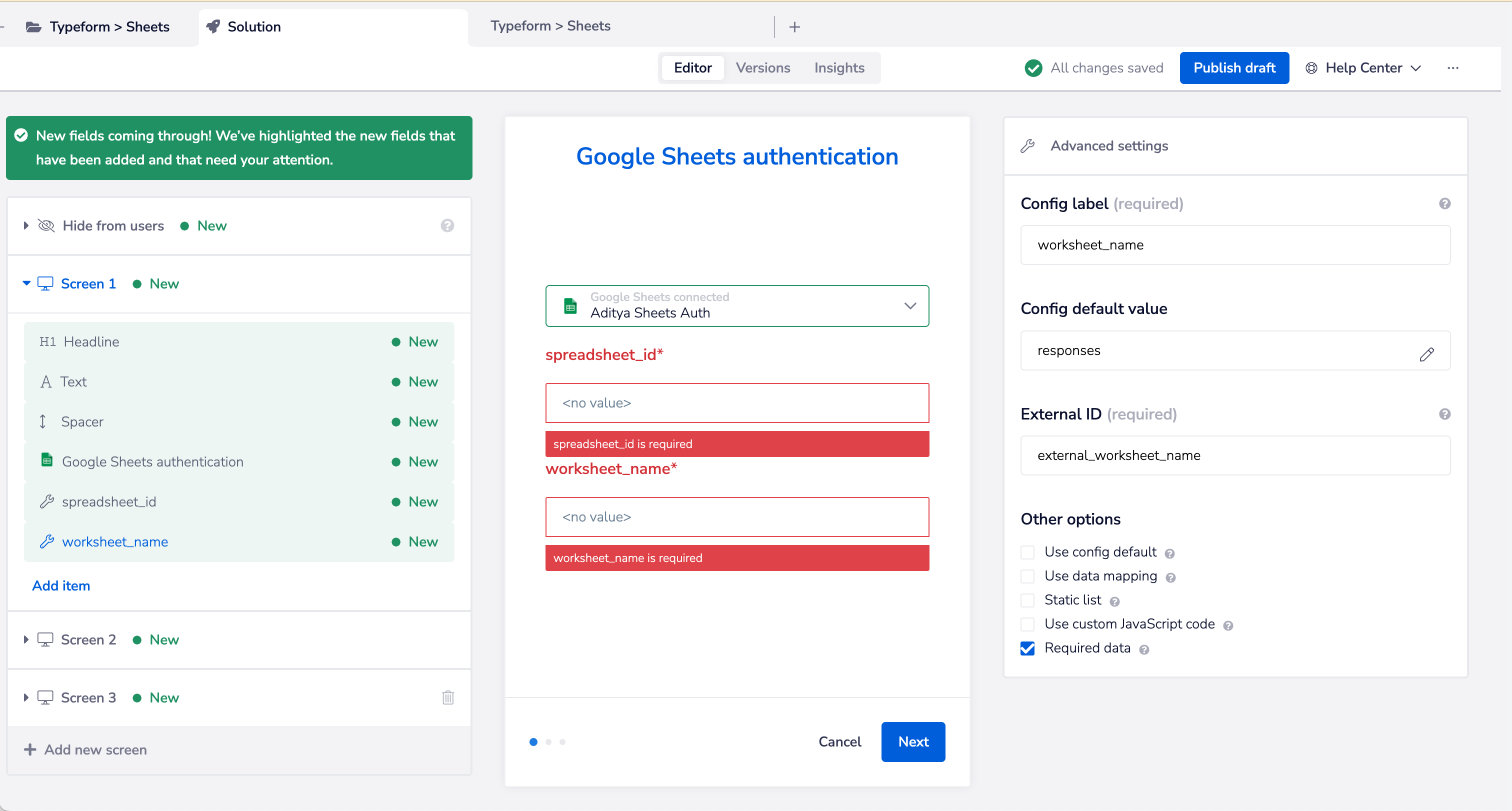 typeform-sheets-solution-editor